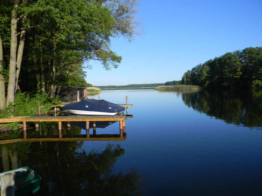 a lake in the country