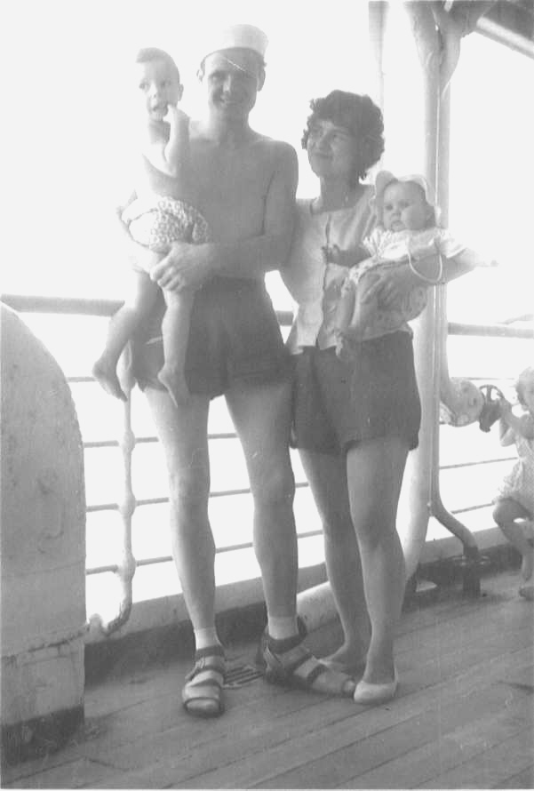 on board SS Strathaird May 1959