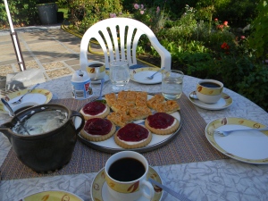 This is what Ingrid served for afternoon coffee.