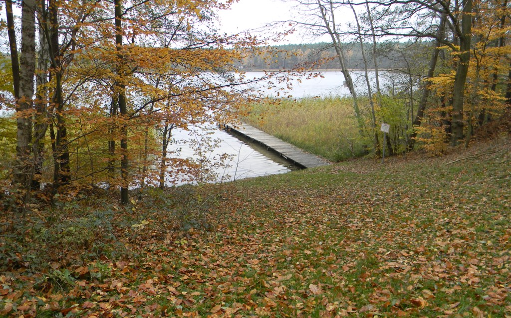 We arrive at the lake.