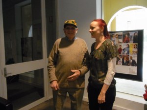 Peter with Caroline at the Goethe Institute