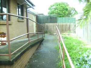 The back of the house