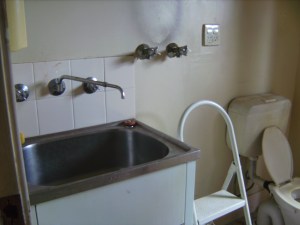 Second toilet in laundry