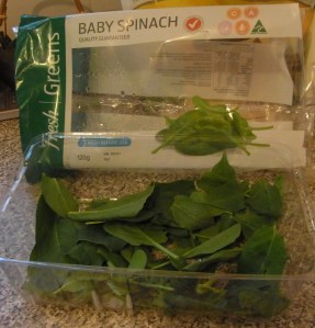 Baby Spinach is nice in a lot of meals!