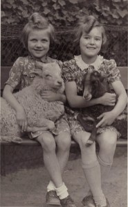 Here I am with Eva T in the Zoo Gardens of Berlin in 1942