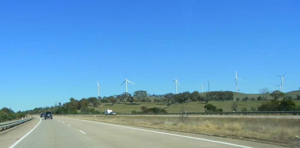 Along the Hume Highway we had seen a few windmills.