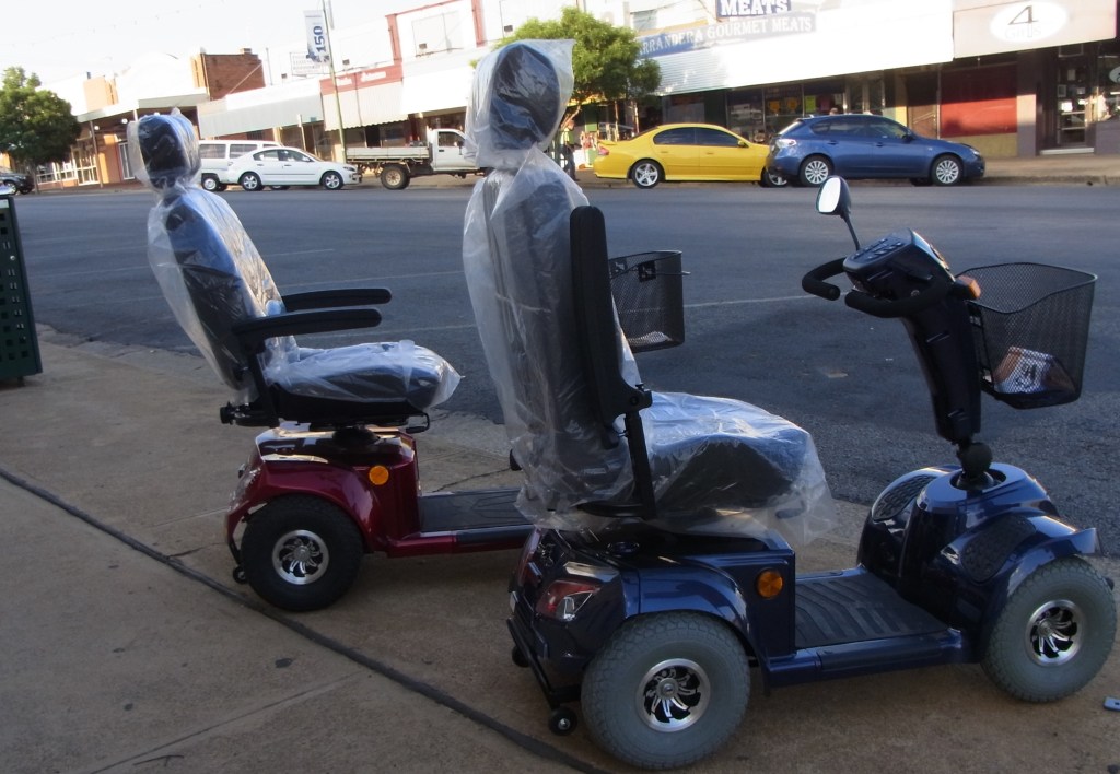 These stood for sale in front the Chemist Shop.