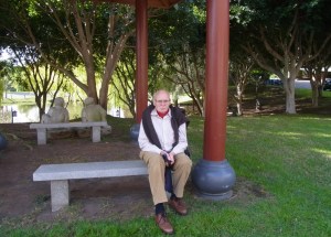 Peter doing a bit of meditating.