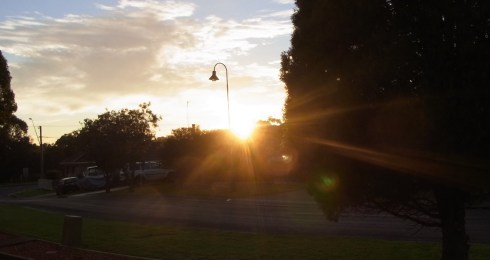 Saturday, 27th July 2013 I left the house as the sun came up to walk to the church.