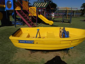 A lovely playground at Lake Illawarra. This boat caught my eye.