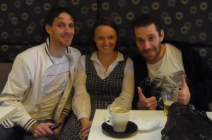 The Twins with their Aunty Caroline for their Birthday Lunch on Sunday.