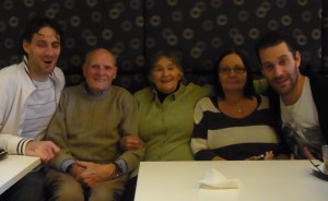 Caroline took this picture of us with daughter Monika and the twins.