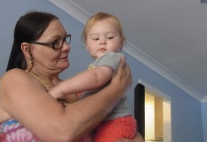 Lucas with his Grandma Monika