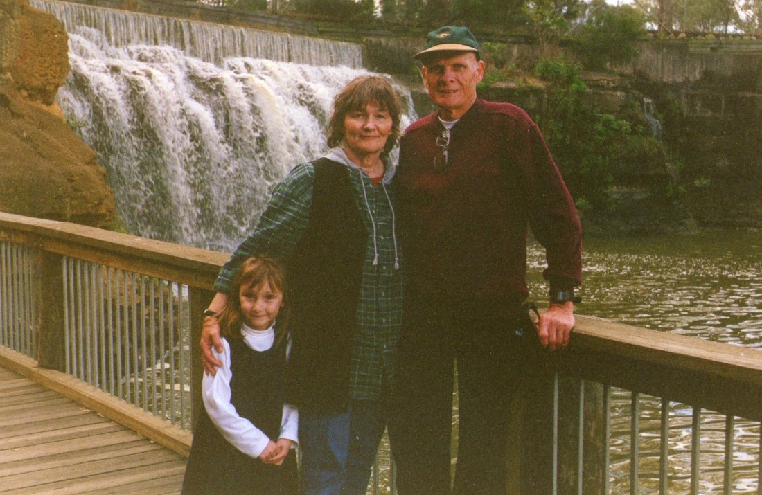 Here we are with Monika's daughter Natasha on that day in early September 1997.