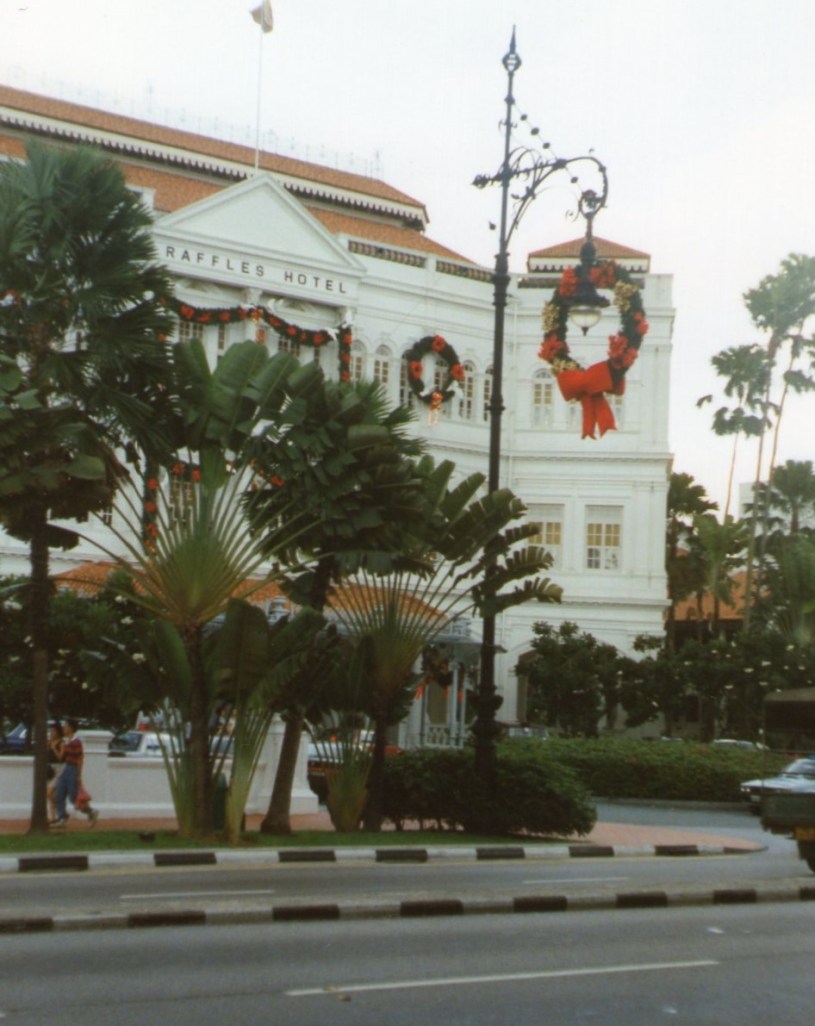 It was November, but Christmas decorations were out already.