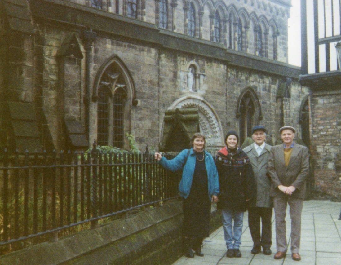 Here we are in Leicester with Richard. Margot took the picture.