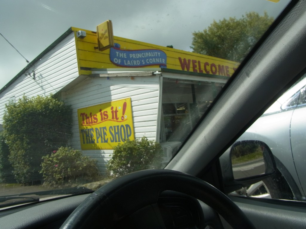 And here we are again at the pie shop to get this delicious apricot pie for our afternoon tea at home.
