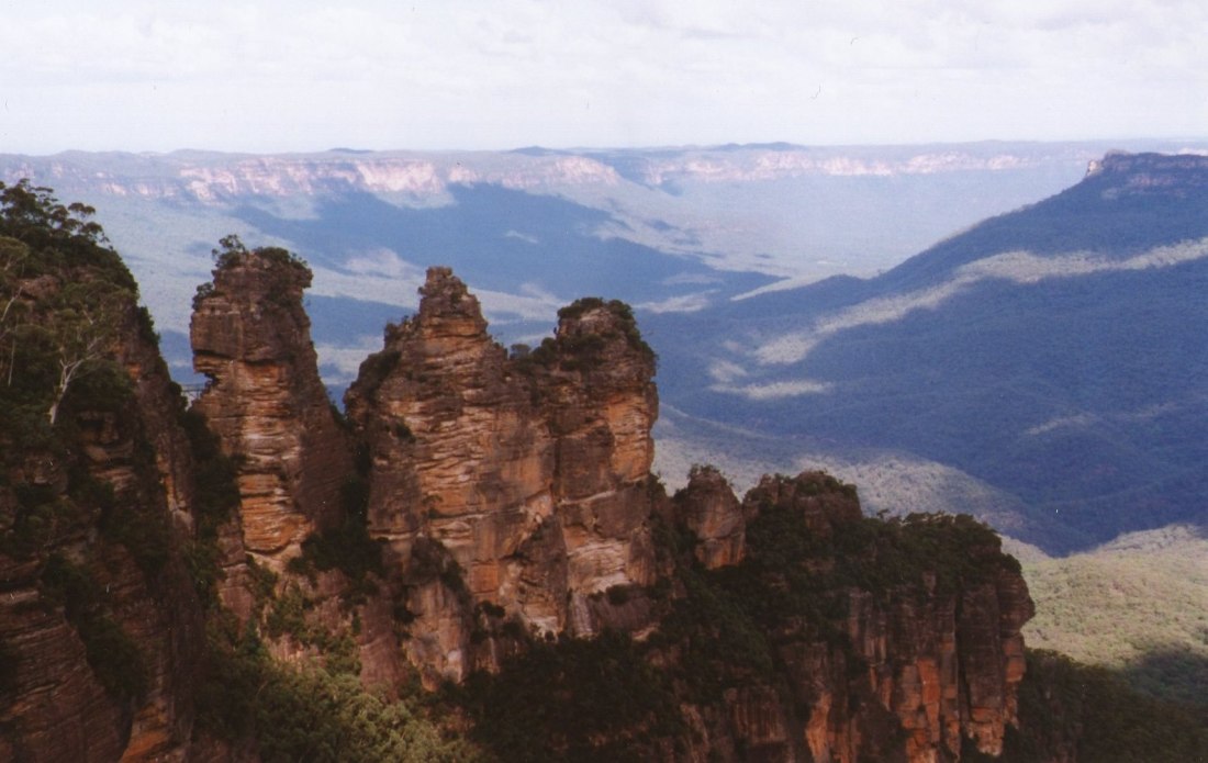 We went with Ilse to the Blue Mountains.