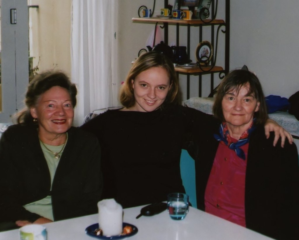 On the day that we went to the Forum Peter took this picture of us at Caroline's place in Sydney.