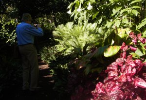 We stroll in different directions.