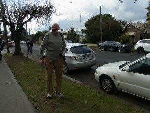 I took a picture of Peter before I sat in the car.