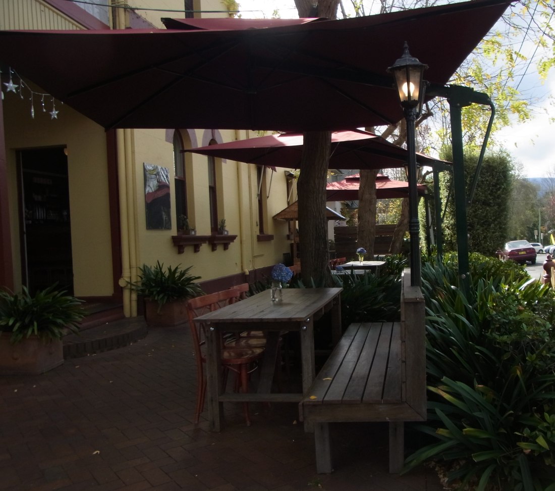 Some of the Outside Sitting Area of the LEAF Restaurant.