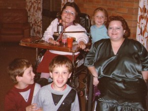 This picture was taken at Ferguson Lodge on Gaby's Birthday 28.8.1985 and not 1984 as I said in my previous post. The lady on the right is Gaby's friend Coral.