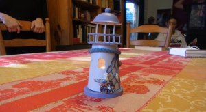 Jenni, our neighbour,  gave us this tealight tower.