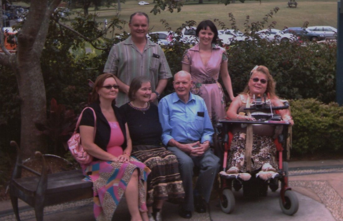 Peter and I with our son and three daughters