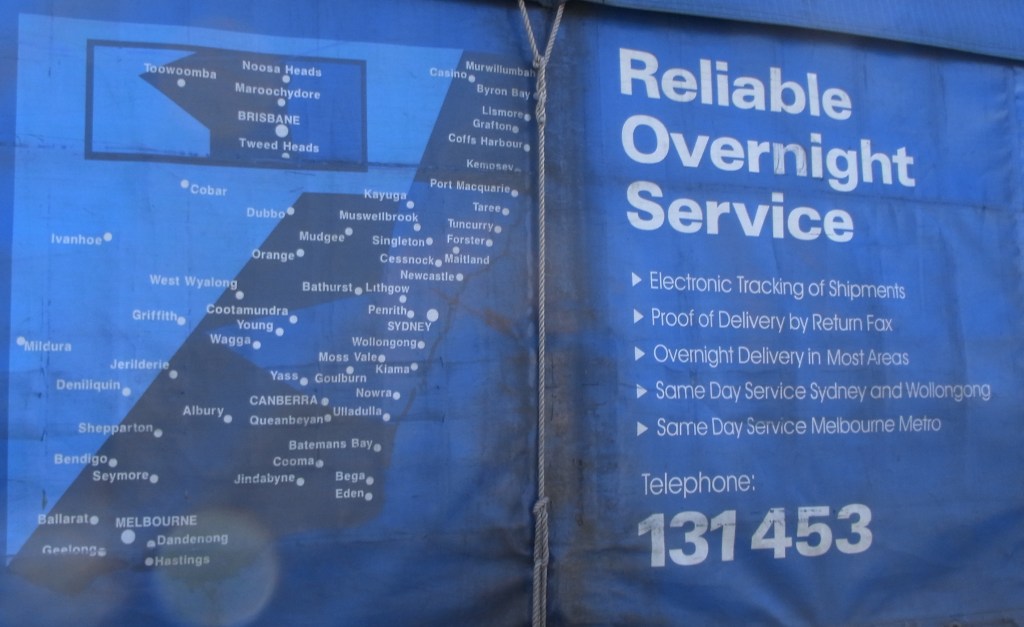 This map was shown on one side of the truck.