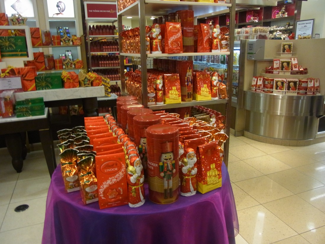 We had a look inside what sort of sweets were available for Christmas.