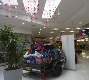 These apparently are some prizes that people can win in a Christmas raffle.