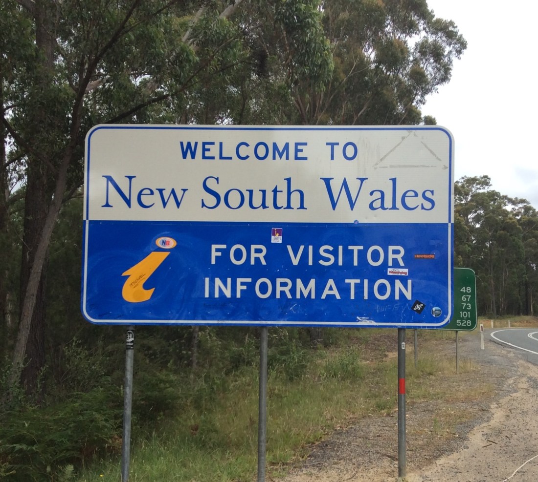 We were welcomed by this sign.