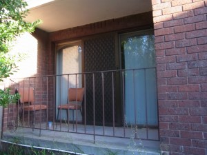 Martin's balcony in front of one bedroom.