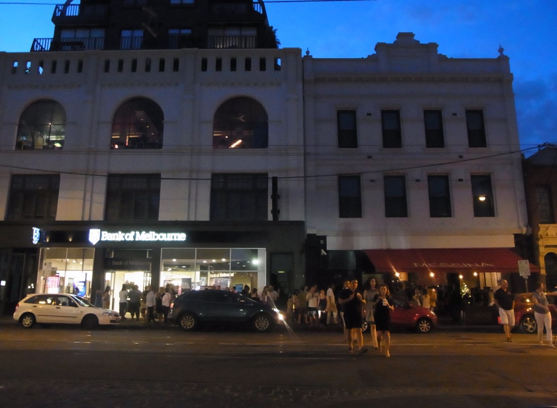 Large queues in front of Messina's