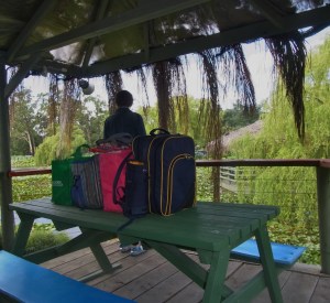 All this Tris and Steph had deposited here for our BBQ lunch.