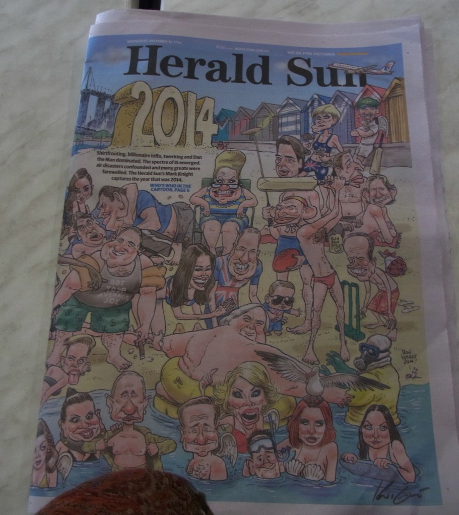 When I sat down I noticed this title page on one of the tables.