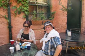 In this courtyard we had afternoon coffee and cake. Sorry, we did not take pictures of the cake.