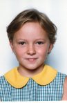 This is a school portrait of Caroline that she sent to her grandmother in Berlin.