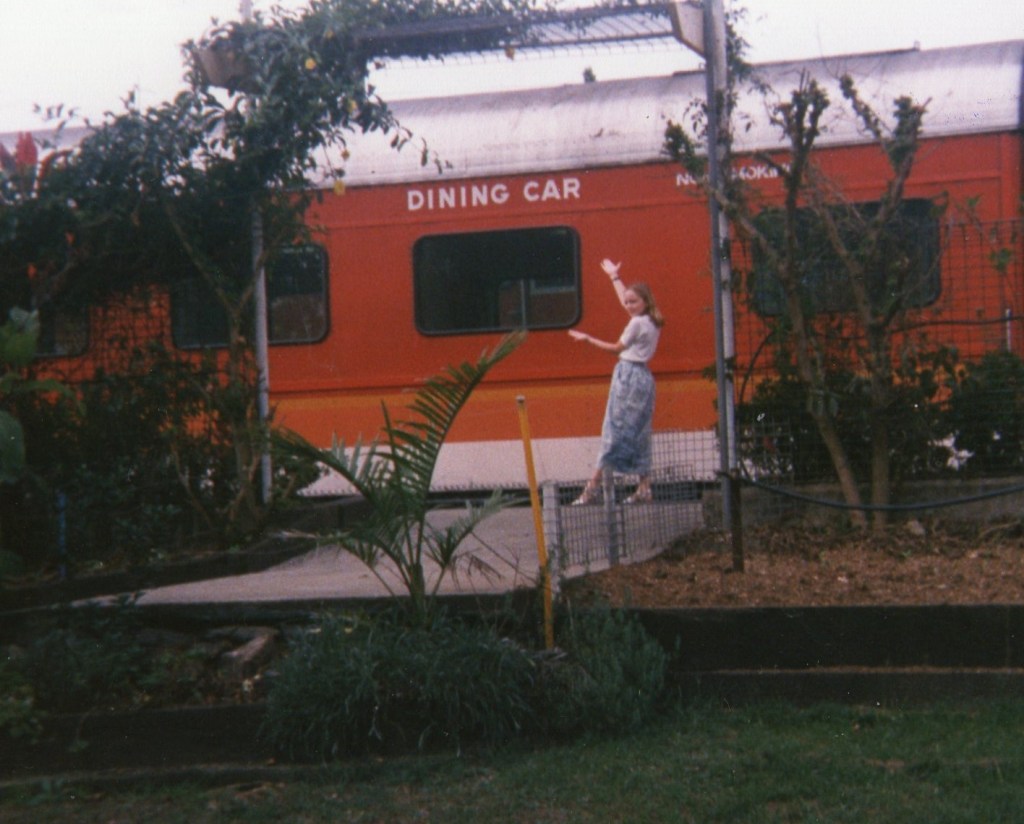 Caroline liked that our train had had a dining car!