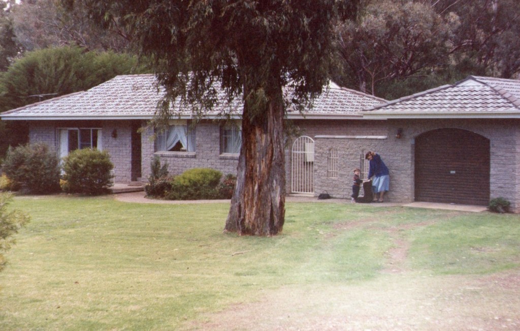 Martin, Liz and Tristan lived in this house in Tamworth at the time.