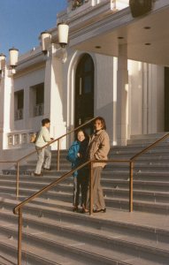 On the steps of the Old Parliament
