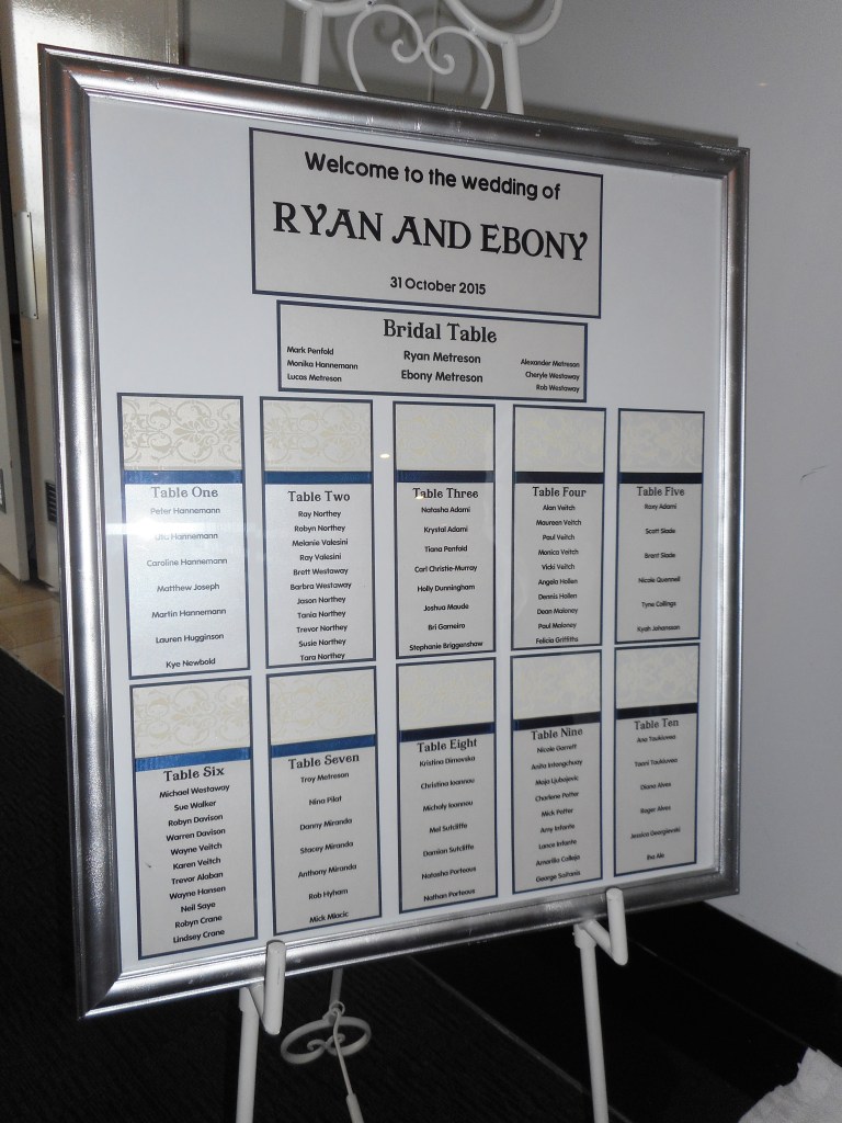 There were 92 invited guests including the two little ones. 