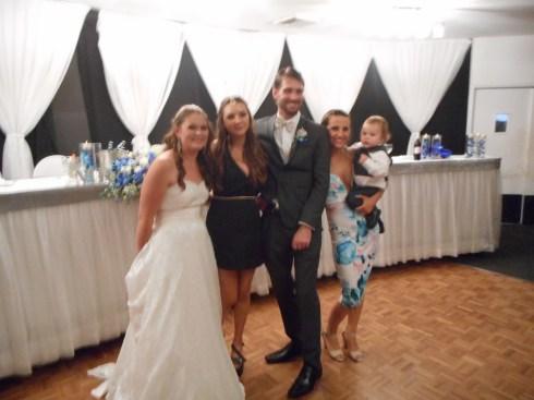 Ebony and Ryan with Krystal, Roxy and little Alexander.