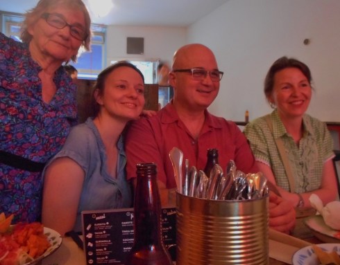 I with Caroline, Matthew and Corinna