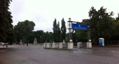 We went with Martin to U-Bahnhof Rathaus Schoneberg.