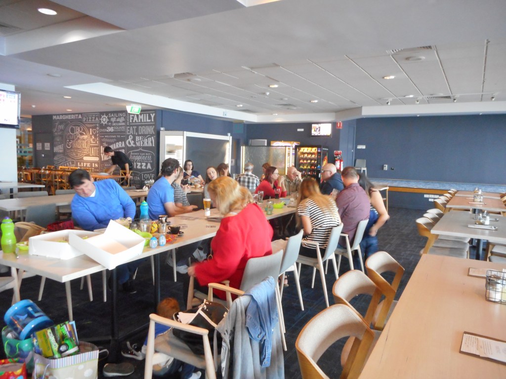 Who is it under the table?