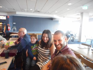 Lucas with Nina and Troy