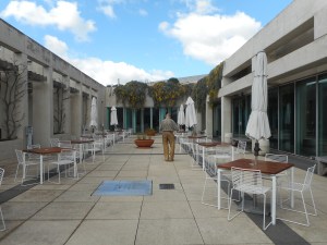 It was nice sunny outside but a bit to windy to be sitting there for our lunch.