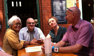 Sakorn, Matthew, Caroline and Daniel in Alt-Spandau   Sakorn, Matthew, Caroline and Daniel in Alt-Spandau (Western Suburb of Berlin) 